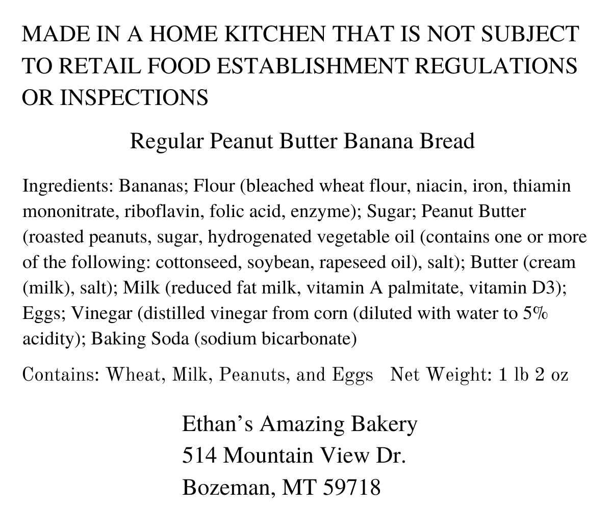 Peanut Butter Banana Bread